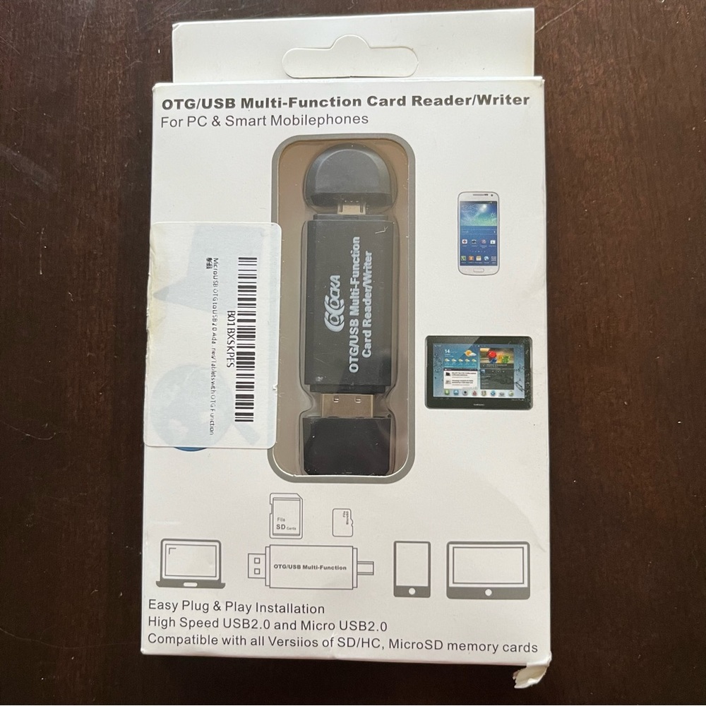 Cococka OTG/USB Multi-Function Card Reader/Writer for PC & Smartphone, new